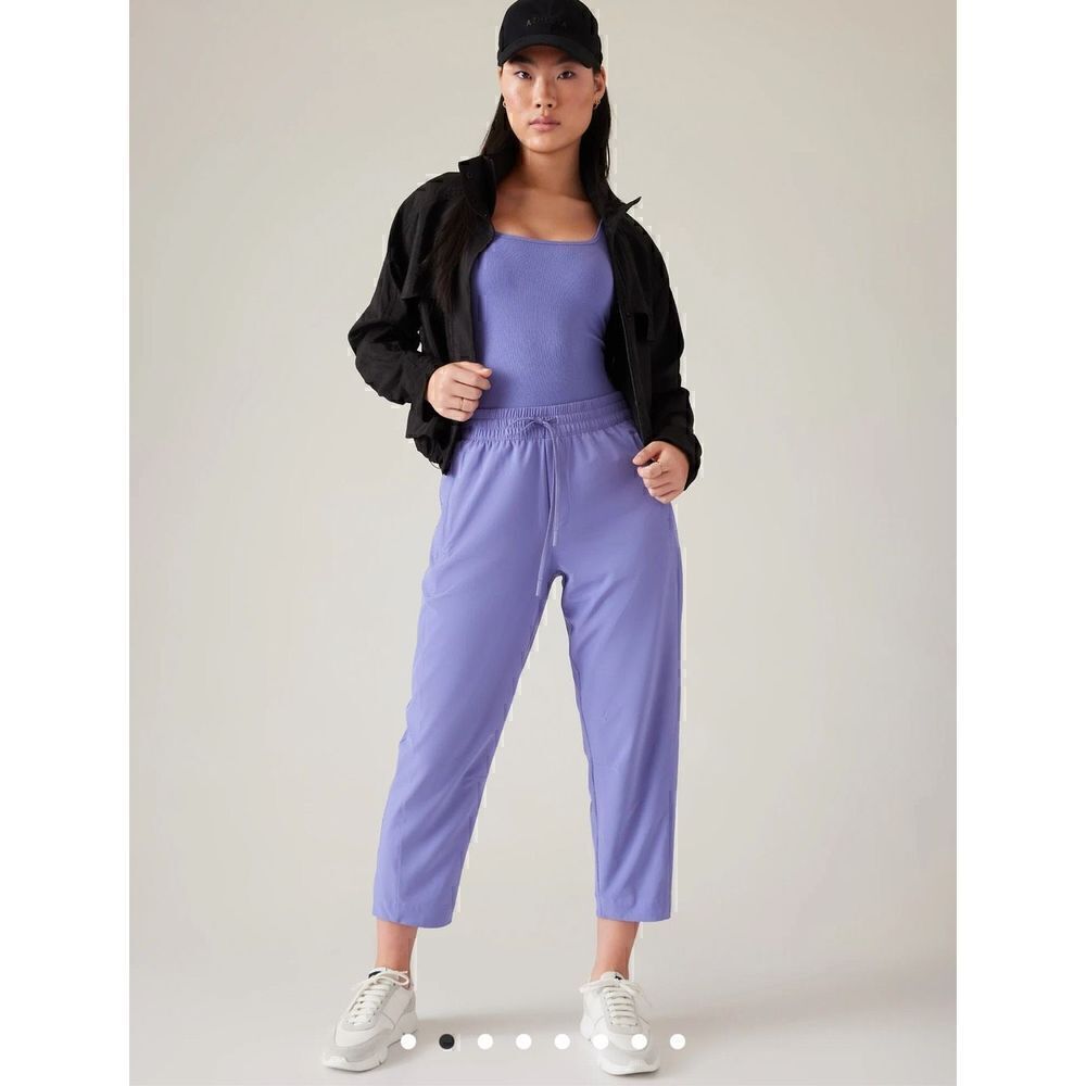 Athleta Arrival Pant cropped lightweight Dark Adonis Blue new